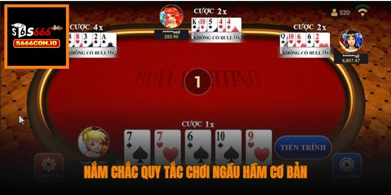 Nắm chắc quy tắc chơi Ngầu Hầm cơ bản